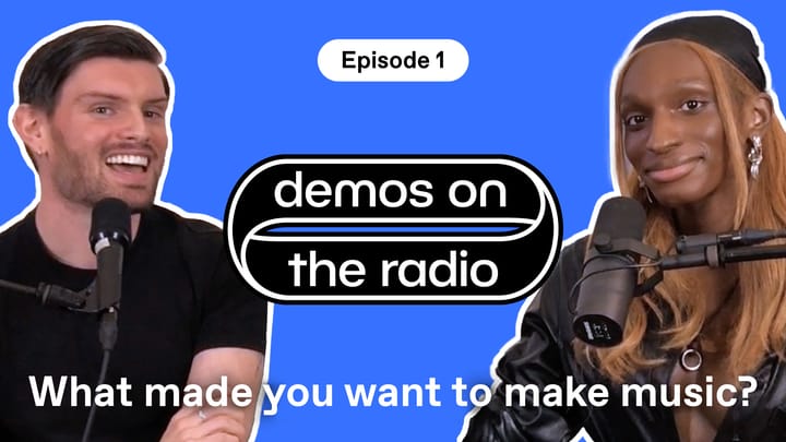 We're playing our demos on the radio!